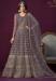 Picture of Lovely Net Grey Anarkali Salwar Kameez