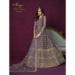 Picture of Lovely Net Grey Anarkali Salwar Kameez