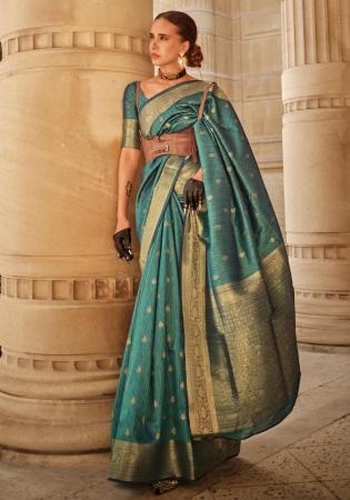 Picture of Fine Silk Dark Slate Grey Saree