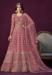 Picture of Gorgeous Net Rosy Brown Anarkali Salwar Kameez