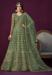 Picture of Beautiful Net Dark Sea Green Anarkali Salwar Kameez