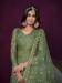 Picture of Beautiful Net Dark Sea Green Anarkali Salwar Kameez