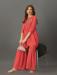 Picture of Superb Georgette Indian Red Readymade Salwar Kameez