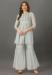 Picture of Grand Georgette Silver Readymade Salwar Kameez