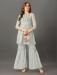 Picture of Grand Georgette Silver Readymade Salwar Kameez