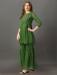 Picture of Georgette Dark Olive Green Readymade Salwar Kameez