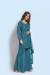 Picture of Georgette Steel Blue Straight Cut Salwar Kameez