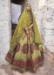 Picture of Fine Satin Dark Khaki Lehenga Choli