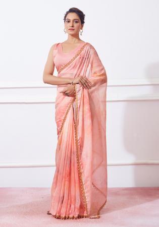 Picture of Admirable Organza Pale Violet Red Saree