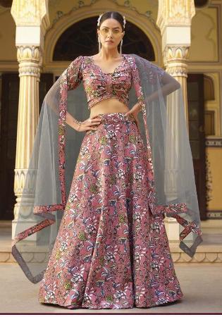 Picture of Amazing Silk Light Pink Lehenga Choli