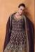 Picture of Georgette Dark Olive Green Straight Cut Salwar Kameez