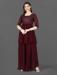 Picture of Appealing Georgette Maroon Readymade Gown