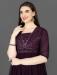 Picture of Sublime Georgette Dark Magenta Readymade Gown