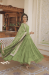 Picture of Comely Georgette Dark Khaki Readymade Gown