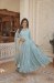 Picture of Admirable Georgette Sky Blue Readymade Gown