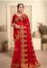 Picture of Bewitching Net Dark Red Saree