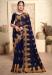 Picture of Fine Net Dark Slate Grey Saree