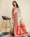 Picture of Exquisite Silk Off White Saree