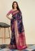 Picture of Statuesque Silk Navy Blue Saree