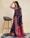 Picture of Statuesque Silk Navy Blue Saree