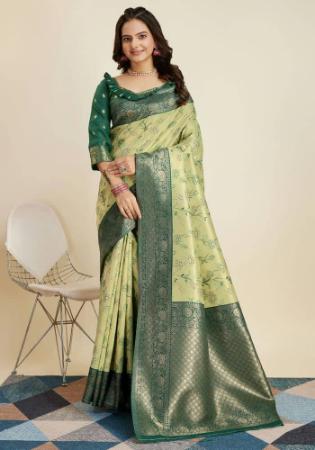 Picture of Sightly Silk Pale Green Saree