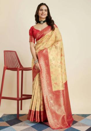 Picture of Exquisite Silk Burly Wood Saree