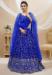 Picture of Statuesque Georgette Dark Slate Blue Lehenga Choli