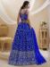 Picture of Statuesque Georgette Dark Slate Blue Lehenga Choli