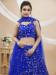 Picture of Statuesque Georgette Dark Slate Blue Lehenga Choli