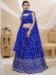 Picture of Statuesque Georgette Dark Slate Blue Lehenga Choli