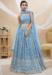 Picture of Graceful Georgette Cadet Blue Lehenga Choli