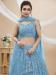 Picture of Graceful Georgette Cadet Blue Lehenga Choli