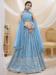 Picture of Graceful Georgette Cadet Blue Lehenga Choli