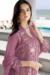 Picture of Georgette Rosy Brown Straight Cut Salwar Kameez