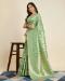 Picture of Sightly Silk Dark Sea Green Saree