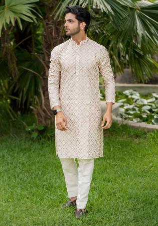 Picture of Marvelous Cotton Off White Kurtas