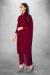 Picture of Fine Georgette Maroon Straight Cut Salwar Kameez