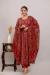 Picture of Rayon & Cotton Maroon Readymade Salwar Kameez