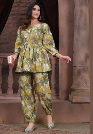 Picture of Chiffon Medium Sea Green Readymade Salwar Kameez