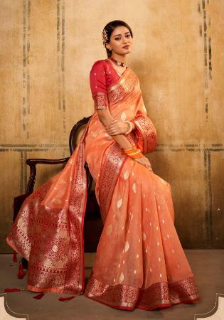 Picture of Superb Silk Sandy Brown Saree