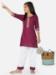 Picture of Classy Cotton Maroon Kids Salwar Kameez