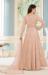 Picture of Graceful Net Tan Anarkali Salwar Kameez