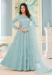 Picture of Fascinating Net Light Steel Blue Anarkali Salwar Kameez