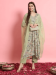 Picture of Rayon & Georgette Tan Readymade Salwar Kameez