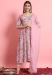 Picture of Rayon & Georgette Pink Readymade Salwar Kameez