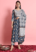 Picture of Rayon Dark Slate Blue Readymade Salwar Kameez