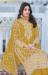 Picture of Chiffon & Silk Light Yellow Straight Cut Salwar Kameez