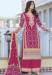 Picture of Chiffon & Silk Pink Straight Cut Salwar Kameez