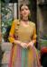 Picture of Chiffon Dark Golden Rod Straight Cut Salwar Kameez