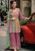 Picture of Fine Chiffon Pink Straight Cut Salwar Kameez